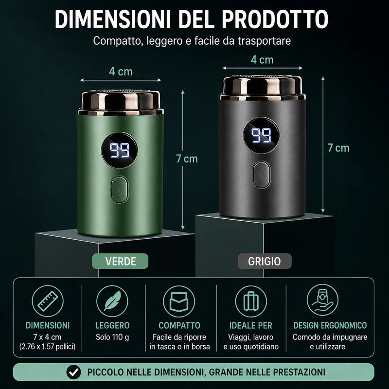 Rasoio Elettrico Portatile USB-C